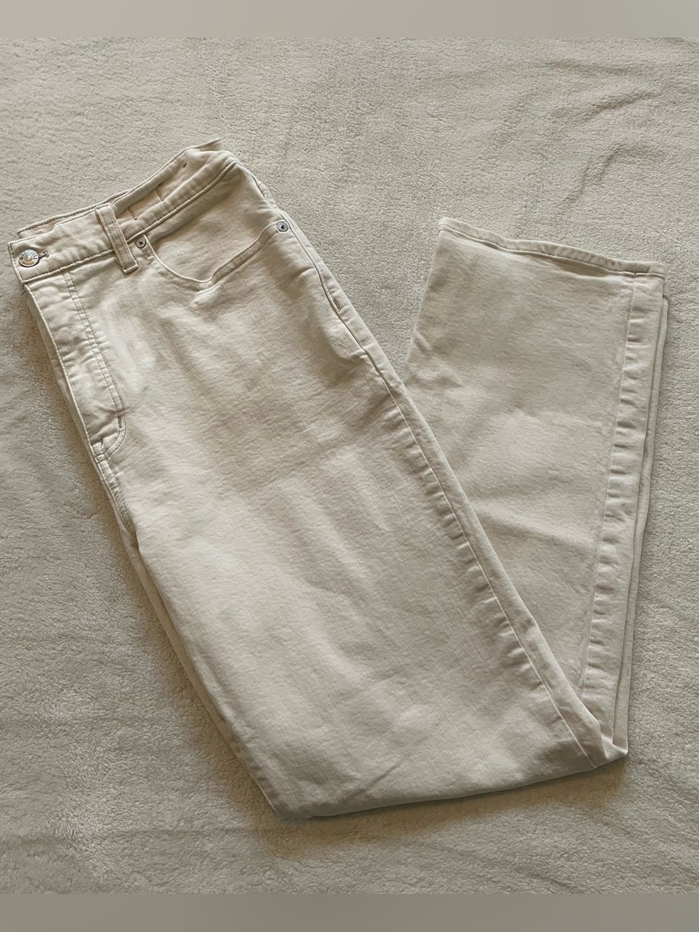 Madewell 90’s Straight Leg White Jeans size 32